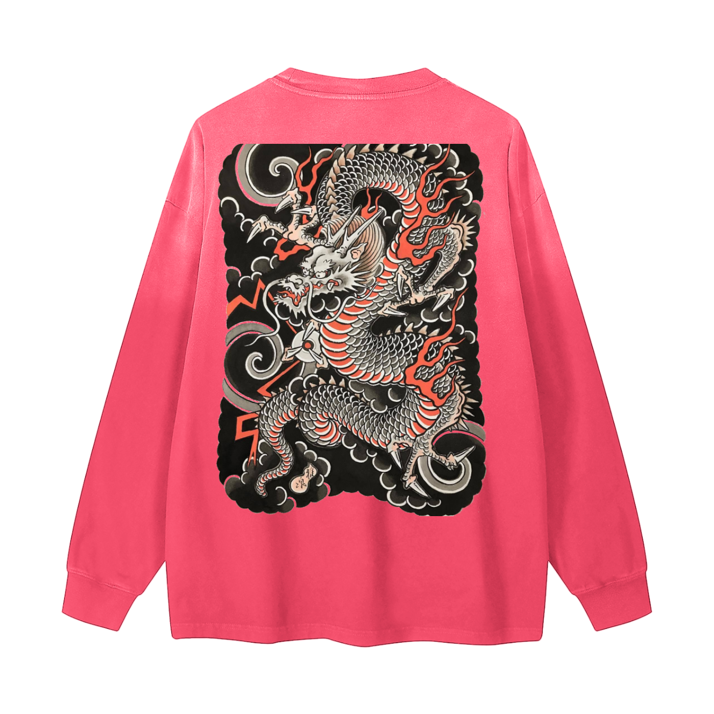 Gradient Vintage Washed Long Sleeve Tee - 270 GSM