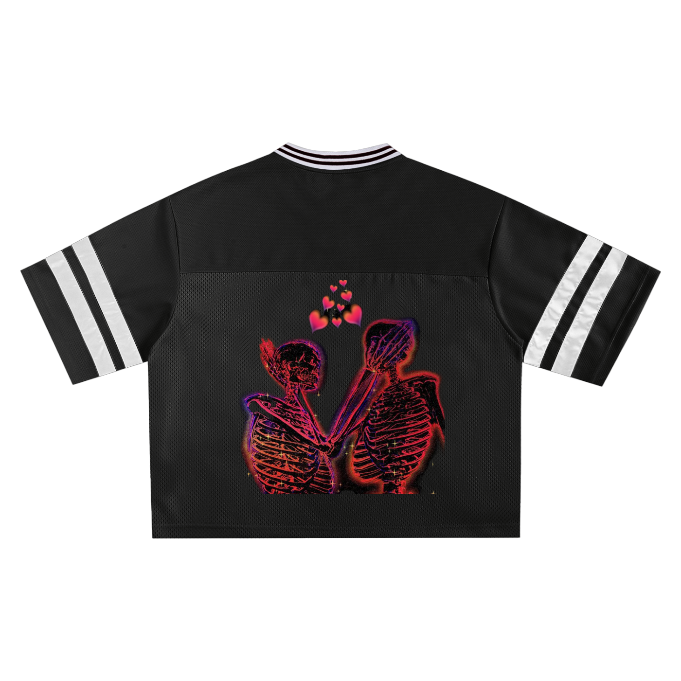 Taped Mesh Boxy T-shirt