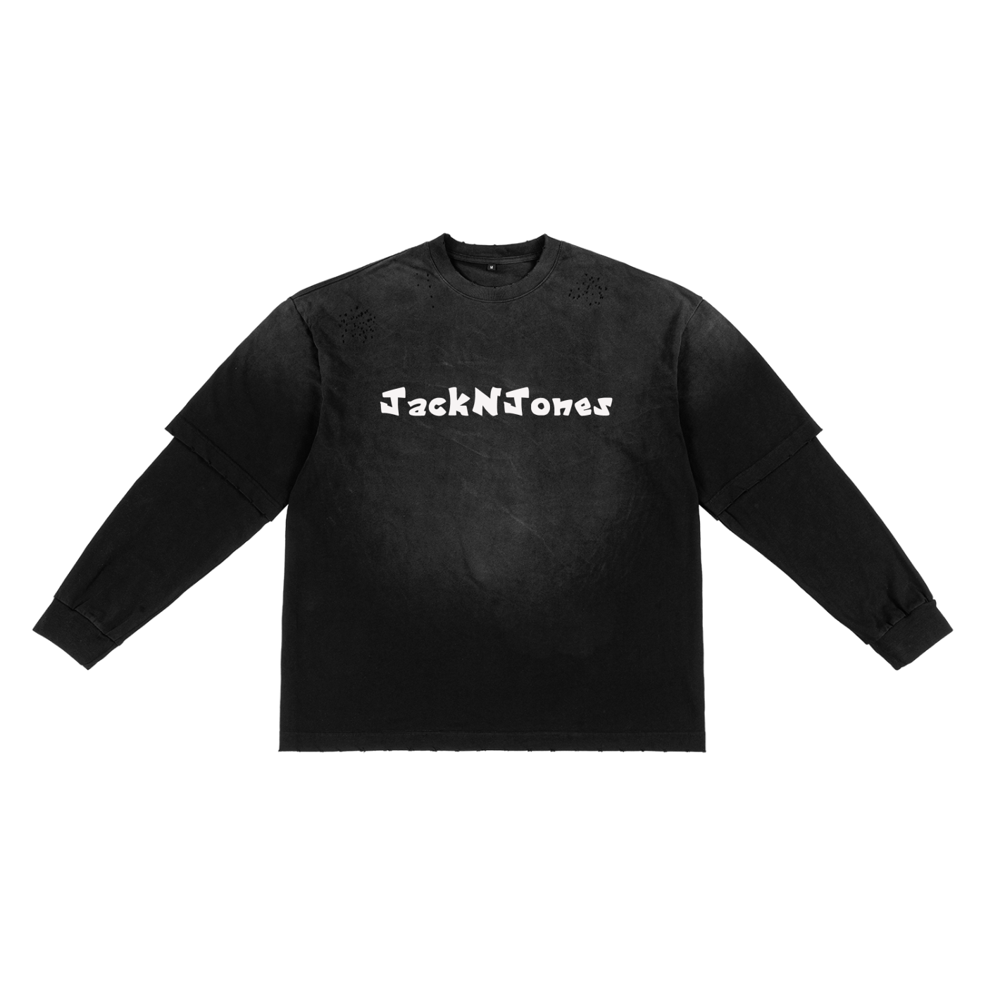 Sunfade Hand-Frayed Faux Two-Piece T-Shirt