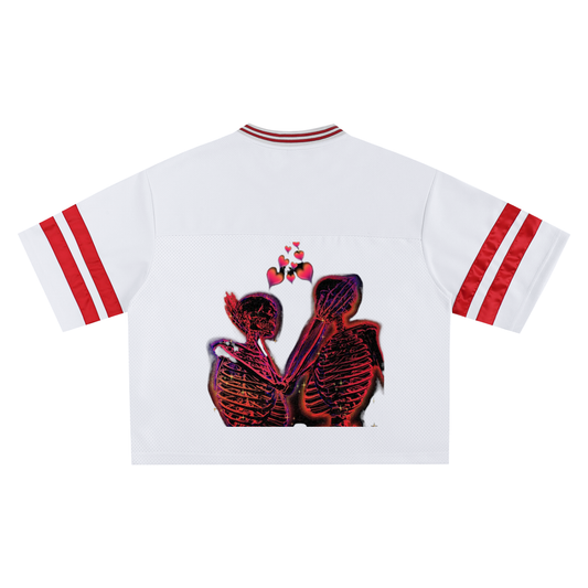 Taped Mesh Boxy T-shirt